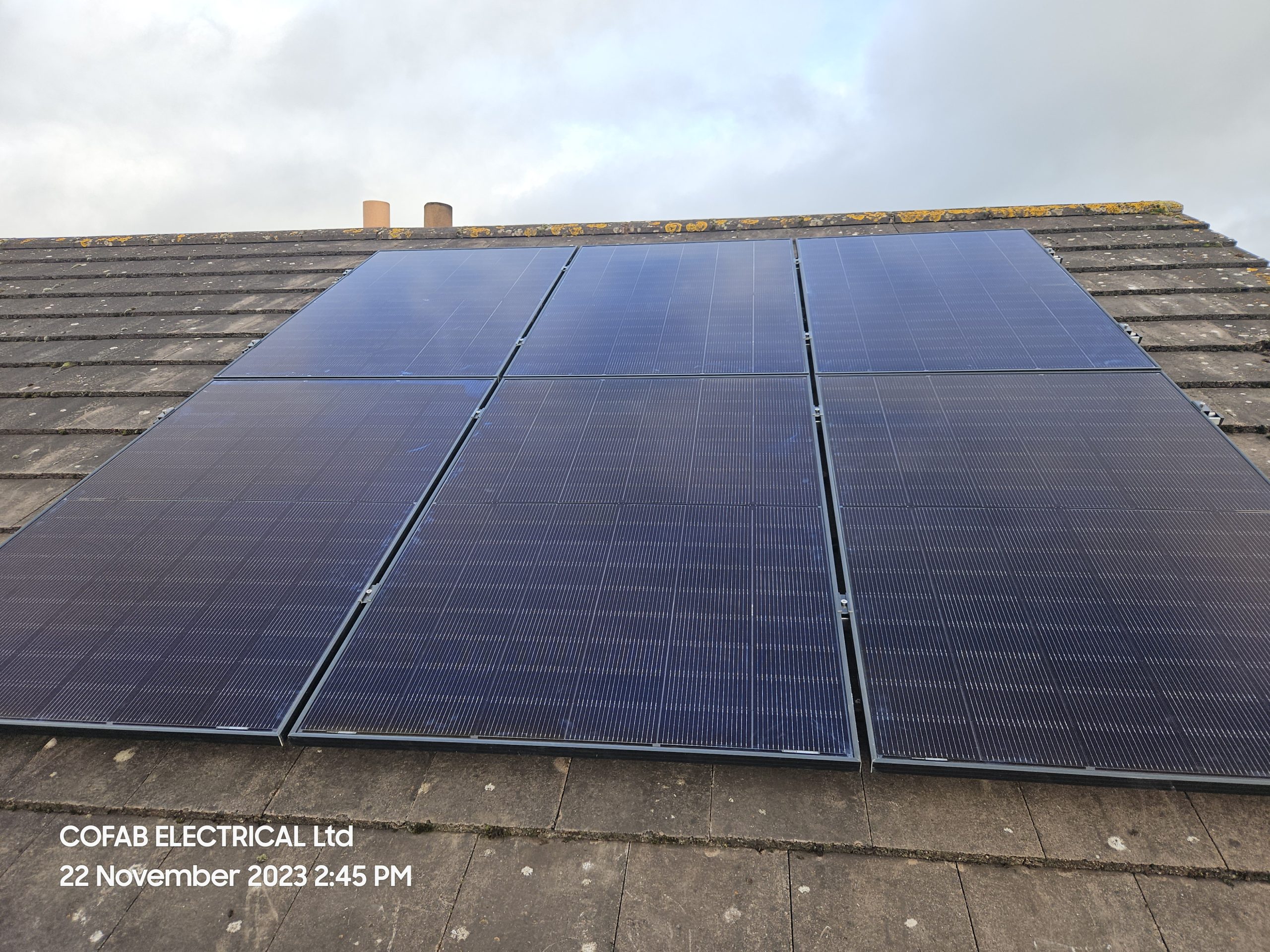 COFAB roof-mounted solar panels